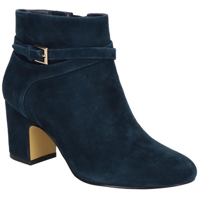 Bella Vita Womens Arlette Suede Round Toe Booties Ankle Boots Shoes BHFO 8234
