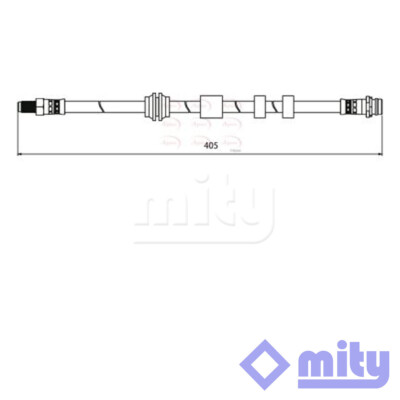 Fits Ford S-Max 2006-2014 2.0 2.5 Brake Hose Front Mity 1520320
