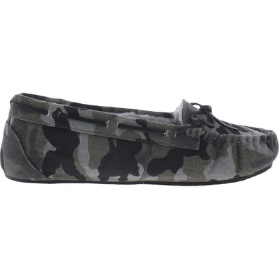 Женские мокасины Minnetonka Camo Cally Grey Camo 6 Medium (B,M) BHFO 5369