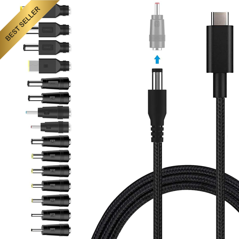 USB C to DC Charger Cable 100W USB Universal Laptop DC Power Adapter Cable for A
