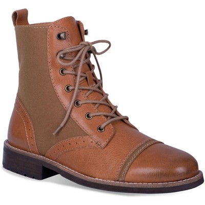 Мужские армейские ботинки Andy Tan из коричневой кожи Dingo на шнуровке 8.5 Medium (D) BHFO 1827