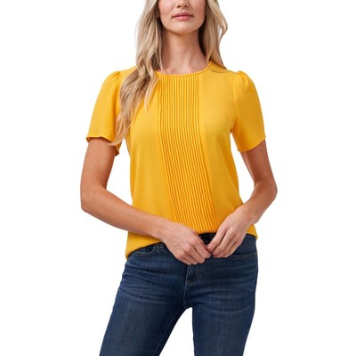 

CeCe Womens Yellow Puff Sleeve Pintuck Work Wear Blouse Top  BHFO 0643, Golden hour