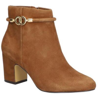 

Женские ботильоны на молнии Bella Vita Diaz из искусственной замши на каблуке BHFO 9524, Cognac kidsuede leather, Diaz