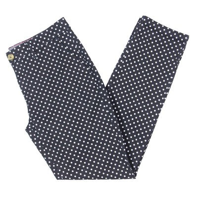 

Женские темно-синие эластичные брюки в горошек Tommy Hilfiger Брюки-чиносы  BHFO 6107, Sky captain/bright white