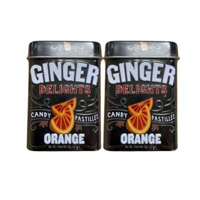 Ginger Delight Orange (2 Tins) Free Shipping