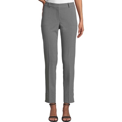 

Женские брюки до щиколотки Tahari ASL Shannon Grey с плоской передней частью Petites  BHFO 8025, Heather grey, Shannon