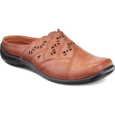 

Easy Street Womens Forever Tan Clogs Shoes 10 Extra Wide (E+, WW) BHFO 1699, Tobacco