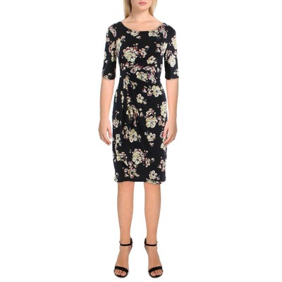 

Женское черное платье-футляр с цветочным принтом Connected Apparel Petites  BHFO 6077, Black multi