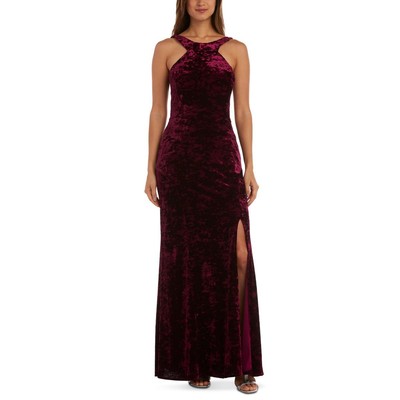 

Morgan - Co. Женское фиолетовое бархатное вечернее платье для подростков  BHFO 2969, Burgundy