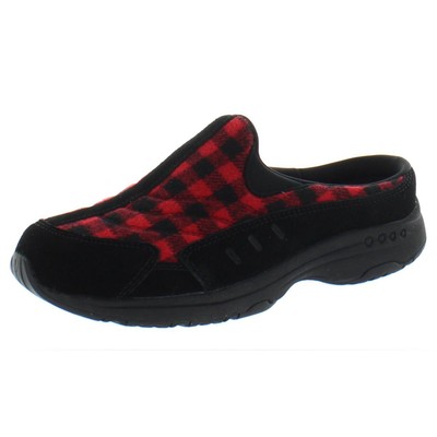 

Женские туфли-мулы Easy Spirit Traveltime 498, черные, 7,5, средние (B,M) BHFO 6738, Black/plaid red