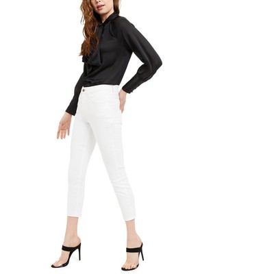Jen7 Womens White Cropped Pocket Casual Skinny Jeans Plus 18 BHFO 5794