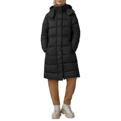 

Женская парка Canada Goose Arosa темно-синего цвета, длинная повседневная парка на пуху, верхняя одежда  BHFO 4651, Marine, Arosa