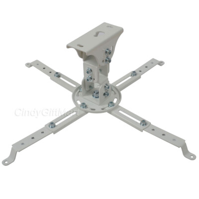 Projector Ceiling Mount LCD DLP Bracket Tilt Swivel Adjustable Flat Vaulted CU8