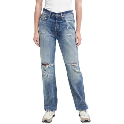 

Женские прямые джинсы 7 For All Mankind с пуговицами Destroyed Fly Denim BHFO 4612, Grand canyon, 7U358451