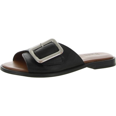 

Женские черные шлепанцы Naturalizer Forrest 4 Medium (B,M) BHFO 7337, Black leather