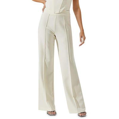 Женские брюки прямого кроя с высокой посадкой Madison цвета слоновой кости от бренда ASTR the Label M BHFO 4877