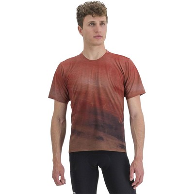 Футболка Sportful Flow Giara — мужская Cayenna Red/Mud, XL