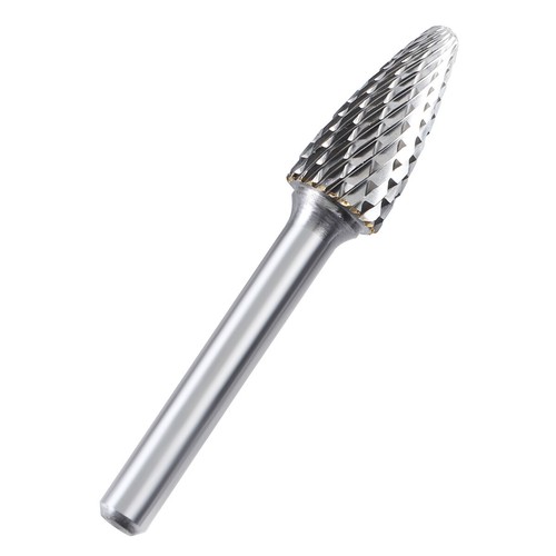 8x Double Cut Tungsten Carbide Burrs Rotary Burr Set 1/4" Shank Die Grinder Bit