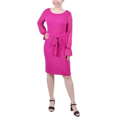 Женское прозрачное мини-платье-футляр Petites BHFO 4312 из коллекции NY Collection