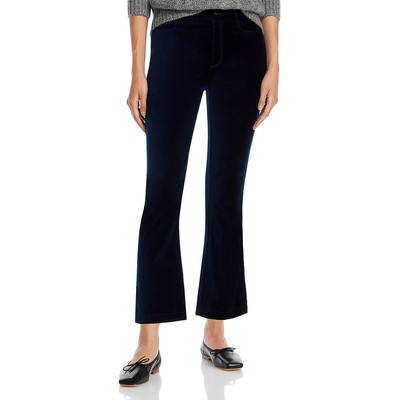 Женские бархатные стрейчевые расклешенные брюки Paige Womens Claudine Velvet BHFO 4427