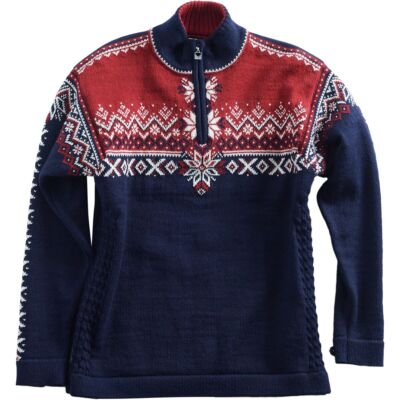 Pre-owned Dale Of Norway 140th Anniversary Sweater - Men's Navy/red Rose/off White, M