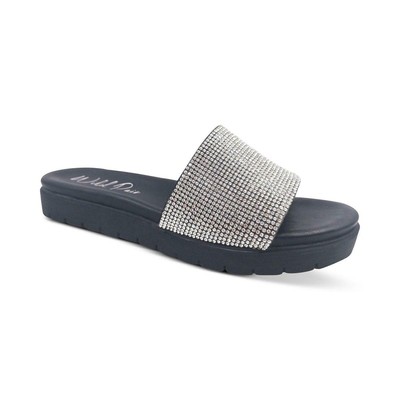 

Женские сандалии без шнуровки Wild Pair Safirah 2 со стразами BHFO 9939, Black bling, Safirah 2