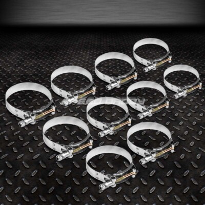 СИЛИКОНОВЫЕ Т-ОБРАЗНЫЕ ЗАЖИМЫ ПРОМЕЖУТОЧНОГО ОХЛАДИТЕЛЯ ТУРБОЗАБОРНИКА ИЗ НЕРЖАВЕЮЩЕЙ СТАЛИ С ЦИНКОВЫМ ПОКРЫТИЕМ 10X2,75 Мм