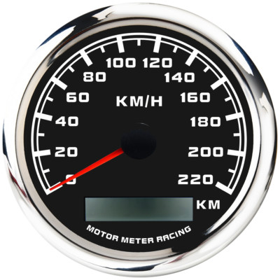 W PRO 85mm GPS Speedometer 220 KMH Waterproof For Car Marine Boat Truck Harley