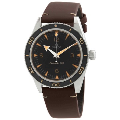 Мужские часы с автоматическим хронометром Omega Seamaster с черным циферблатом 234.32.41.21.01.001