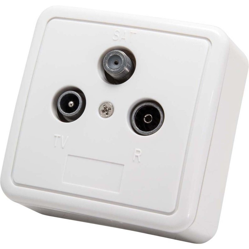 Vivanco Antennen - Enddose, Dvb-C / Bk / Catv, F Data-Anschluss RÃ¼Ckkanal: 5, <