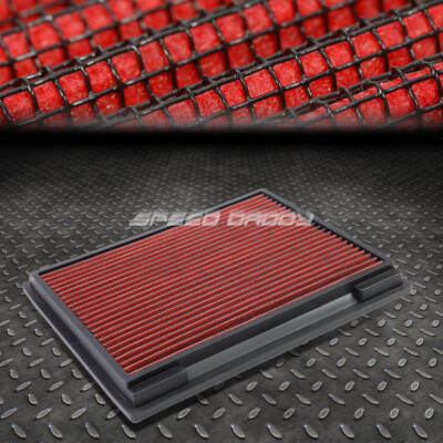 ДЛЯ 93-98 GRAND CHEROKEE RED МНОГОРАЗОВАЯ/МОЮЩАЯСЯ ВСТАВНАЯ ПАНЕЛЬ ВОЗДУШНОГО ФИЛЬТРА