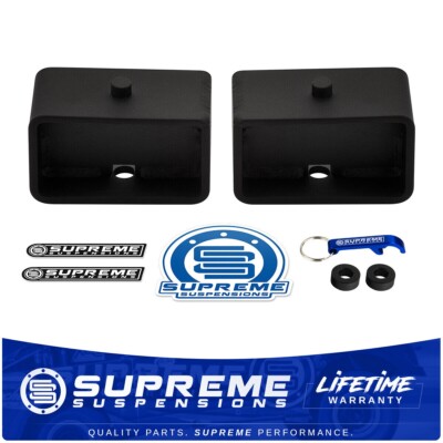 3'' Rear Lift Blocks 5/8'' Pins For 19-22 Chevy Silverado GMC Sierra 2500HD 3500HD