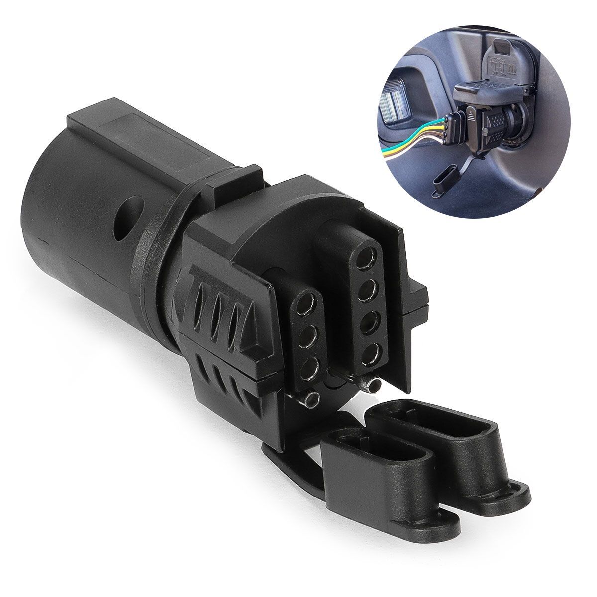 7 Way To 4 Way 5 Way Plug 12v Flat Blade Power Connector