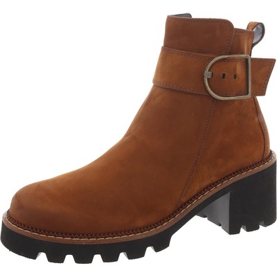Женские коричневые кожаные ботильоны Paul Green Shoes 5 Medium (B,M) BHFO 4971