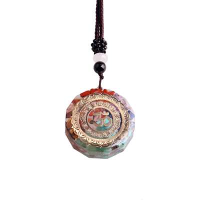 7 Chakra Reiki Healing Yoga Natural Stone Pendant Necklace Unisex Jewellery Gift