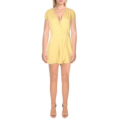 

Женский комбинезон с аппликацией Sage The Label Honeybee Yellow Faux Wrap  BHFO 9828, Dusty yellow