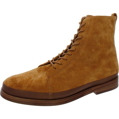 Женские ботильоны на плоской подошве из коричневой кожи Vince Womens Cooper 10 Medium (B,M) BHFO 7974