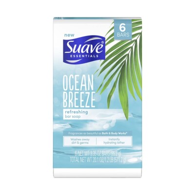 Suave Ocean Breeze 6 Bars 