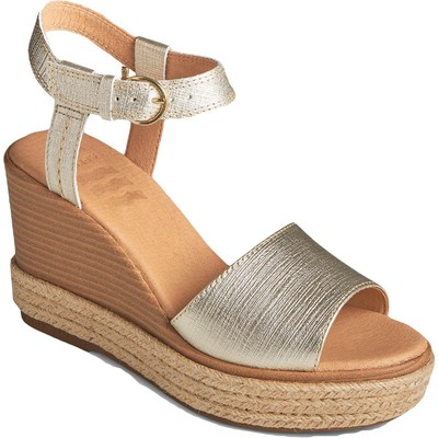 

Женские эспадрильи Sperry Fairwater Gold на каблуке 8,5 средний (B,M) BHFO 0282, Золотой