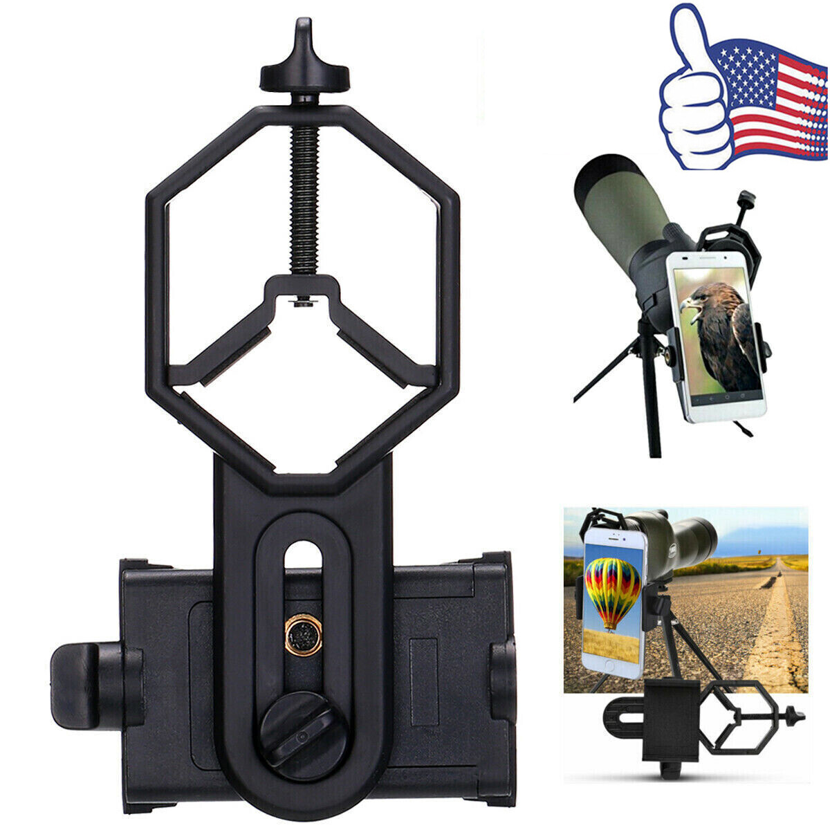 Universal Telescope Cell Phone Mount Adapter for Monocular S
