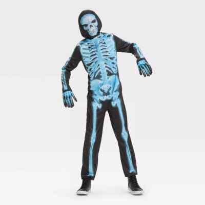 Skeleton Halloween Costume Size Kids Small 4-7 Hyde and EEK X-Ray Skeleton