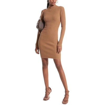 MICHAEL Michael Kors Женский мини-свитер с имитацией шеи из шерсти мериноса BHFO 5764