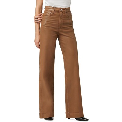 Джинсы Joes Womens Mia Brown с высокой посадкой и широкими штанинами из денима с покрытием Mia Brown 27 BHFO 4687