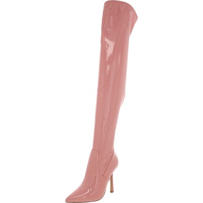 

Женские розовые ботфорты Steve Madden Vanquish 8, средние (B,M) BHFO 9390, Pink patent