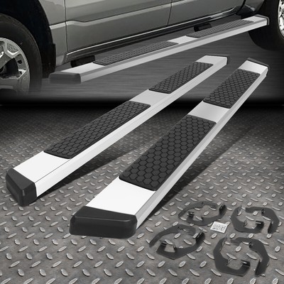 ДЛЯ 07-19 SILVERADO SIERRA CREW CAB ПОДНОЖКИ С ПЛОСКОЙ БОКОВОЙ СТУПЕНЬКОЙ NERF BAR CREW CAB 5.5