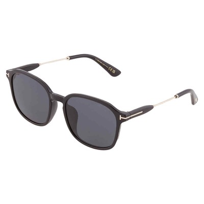 Pre-owned Tom Ford Smoke Square Men's Sunglasses Ft0893-k 01a 56 Ft0893-k 01a 56 In Gray