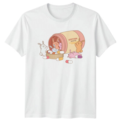Serotonin Booster Bunny Mental Health Awareness T-Shirt
