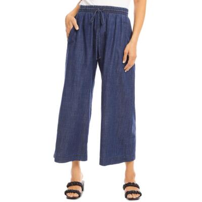 

Karen Kane Женские джинсовые эластичные широкие брюки с завязками на подоле BHFO 2600, Джинса, 2L78556