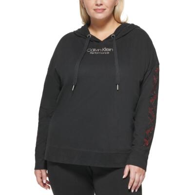 Calvin Klein Performance Женская хлопковая толстовка с капюшоном Athletic Plus BHFO 7122