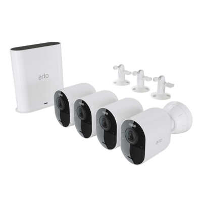 Arlo Ultra 2 Spotlight Camera Wire Free Complete Security System 4 Pack